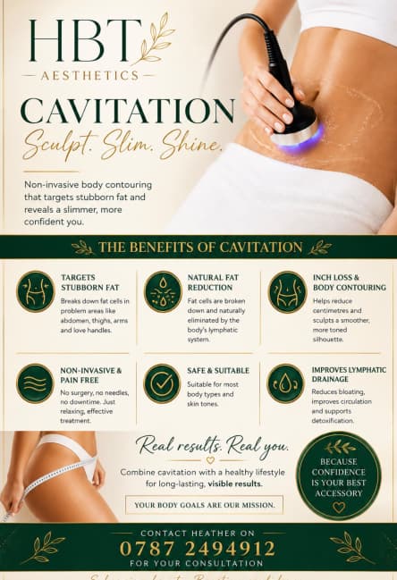 Cavitation Ultrasound Fat Reduction — HBT Aesthetics & Beauty