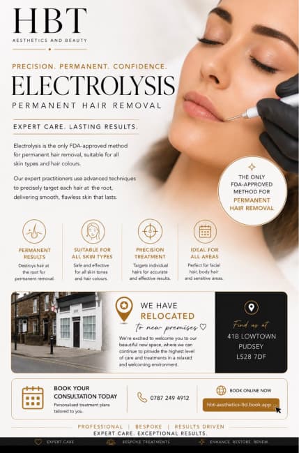 Electrolysis Hair Removal — HBT Aesthetics & Beauty